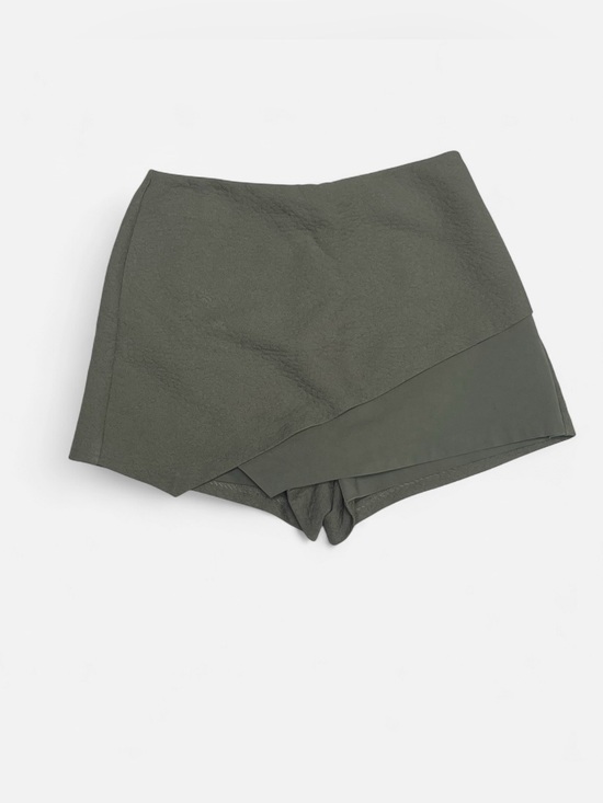 Topshop Pants - Topshop Olive Green Asymmetric Skort